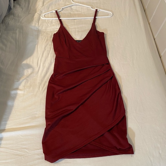 Pretty little thing burgundy red mini dress - Picture 5 of 5